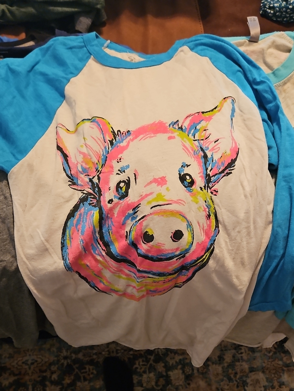 Crazy Train Pig Graphic Size Small